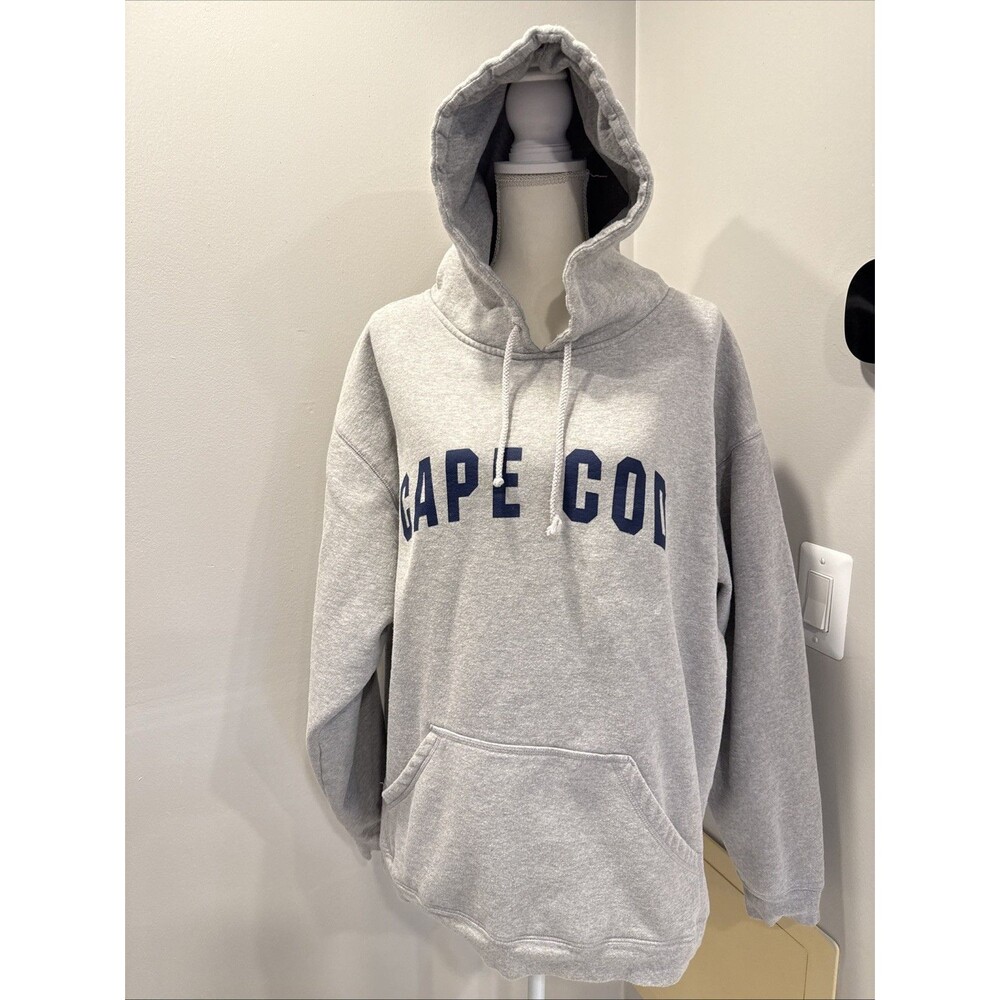John Deere Brand Cape Cod Gray Hoodie Sweatshirt Size XL